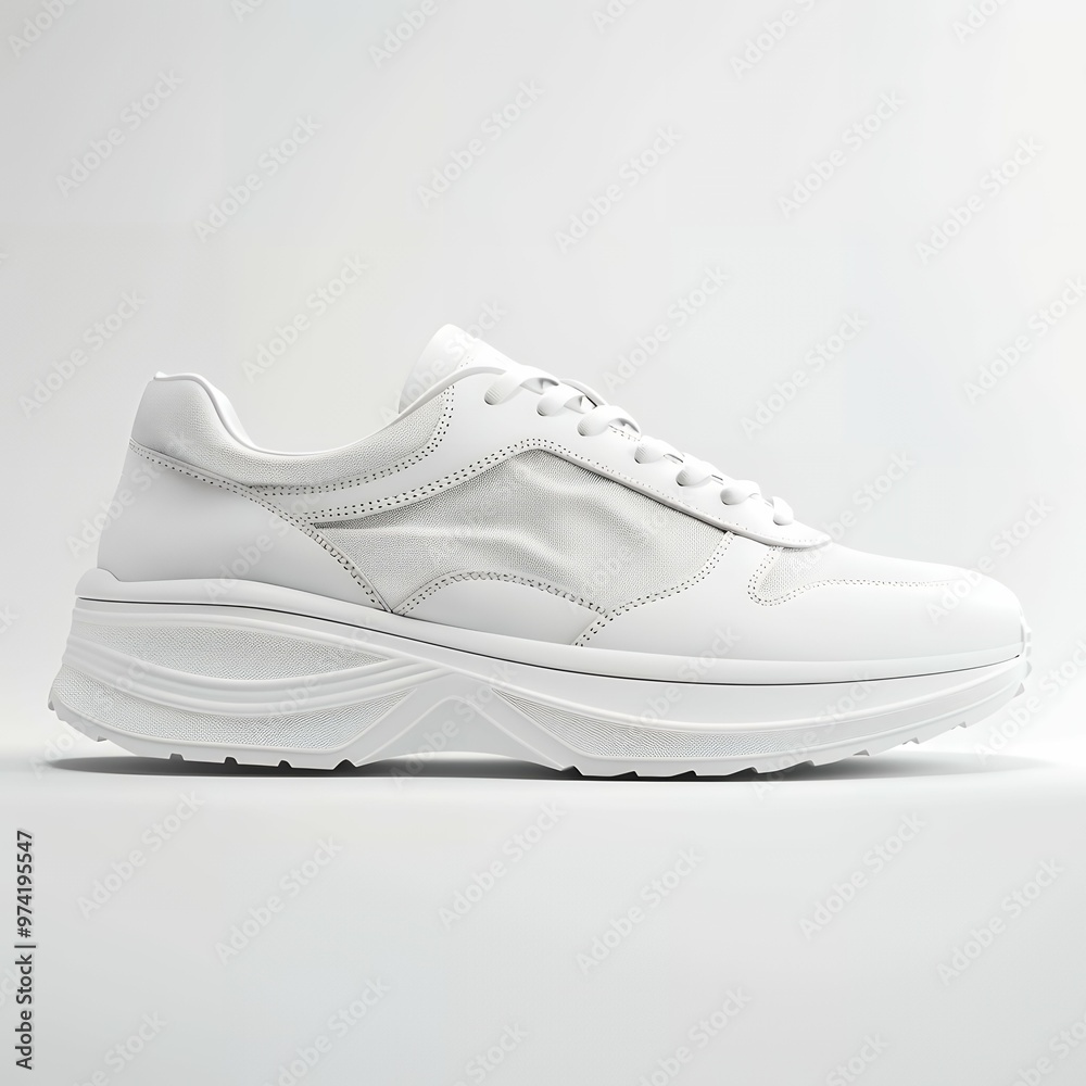 Sleek White Running Sneakers Mockup Isolated on Clean White Background for Sportswear Branding, Footwear Design, and Professional Product Presentation in a Modern and Minimalist Style Sleek White Running Sneakers Mockup Isolated on Clean White Background for Sportswear Branding, Footwear Design, and Professional Product Presentation in a Modern and Minimalist Style