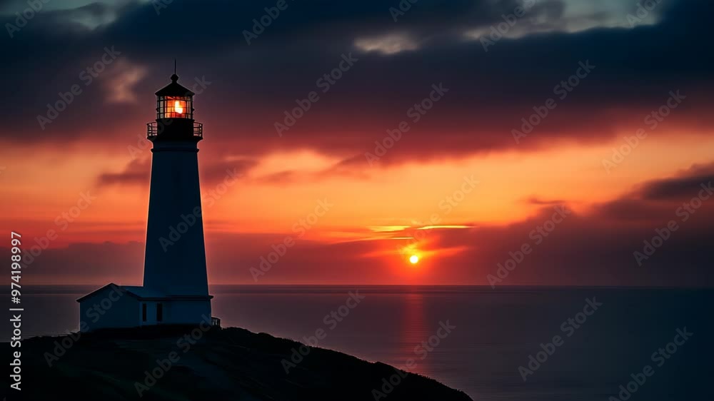 Lighthouse at Sunset Lighthouse at Sunset
