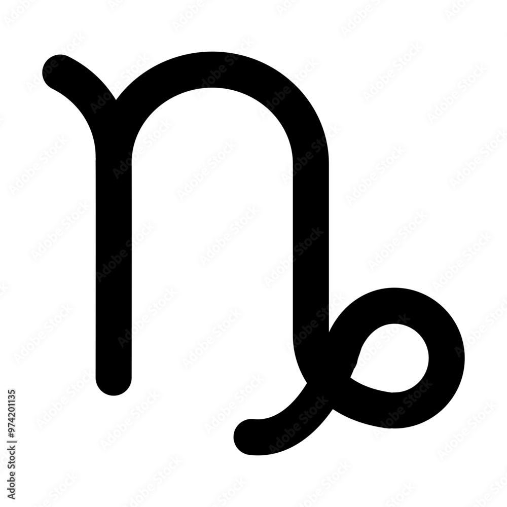 Capricorn zodiac horoscope sign svg cut file. Isolated vector illustration. Capricorn zodiac horoscope sign svg cut file. Isolated vector illustration.