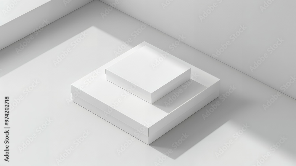 Sleek Photorealistic Long Square Cardboard Package Box Mockup for Elegant Packaging Design, Professional Branding, and High-Quality Product Presentation on Clean Background Sleek Photorealistic Long Square Cardboard Package Box Mockup for Elegant Packaging Design, Professional Branding, and High-Quality Product Presentation on Clean Background