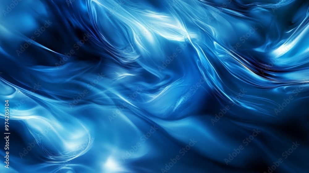Fototapeta premium Dynamic blue abstract with motion blur,