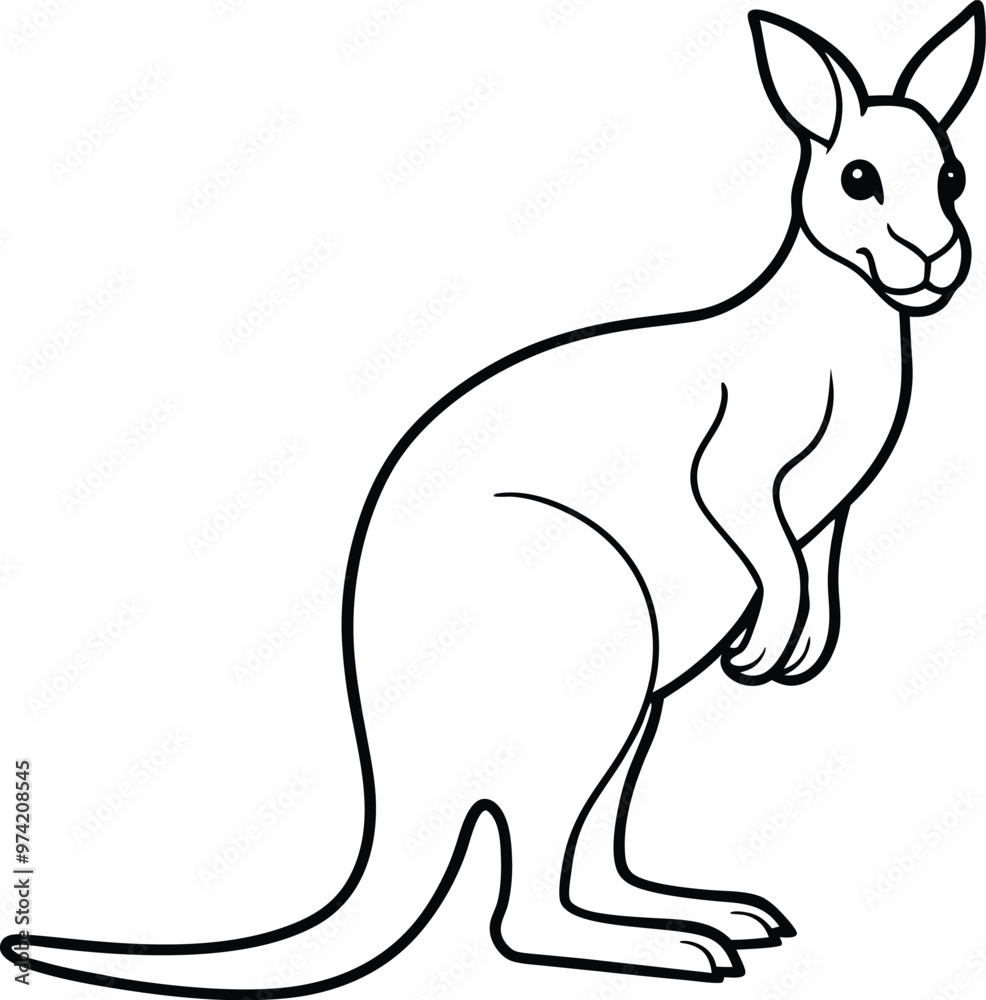 Kids Coloring Book Kangaroo with Joey in its Pouch
Kids Coloring Book Kangaroo with Joey in its Pouch