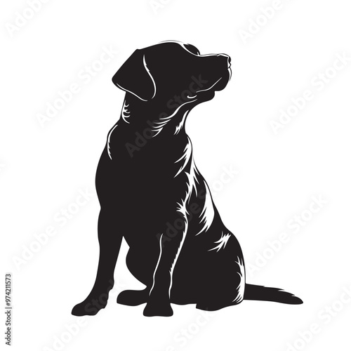 Dog silhouette collection vector. Dog in various poses and activities like jumping, sitting, running, playing, and standing. Silhouette black puppies, pet dog vector isolated on a white background