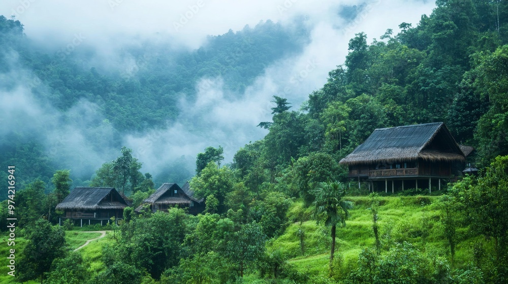 Ecotourism in Vietnams lush jungles, with guided nature walks and wildlife spotting Ecotourism in Vietnams lush jungles, with guided nature walks and wildlife spotting