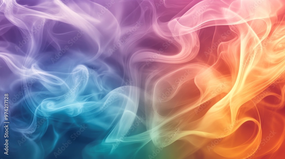 Ethereal abstract background with swirling vibrant colors, delicate smoke tendrils, Ethereal abstract background with swirling vibrant colors, delicate smoke tendrils,