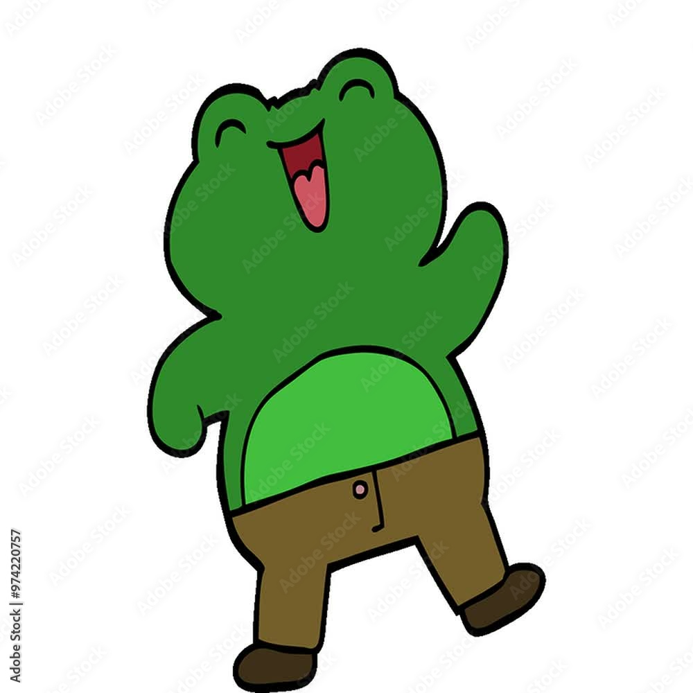 funny cartoon doodle frog funny cartoon doodle frog