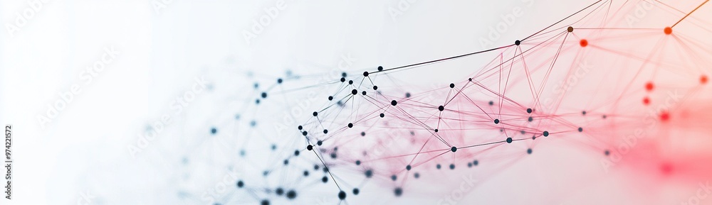 © dheograft - Abstract background with connection lines and dots in a modern style © dheograft - Abstract background with connection lines and dots in a modern style
