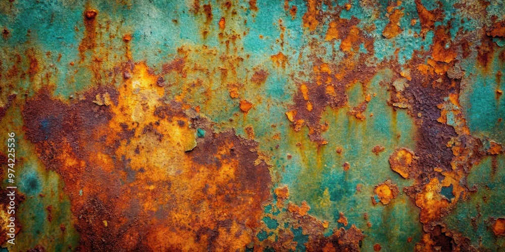 Rusty old metal surface with vibrant colors Rusty old metal surface with vibrant colors