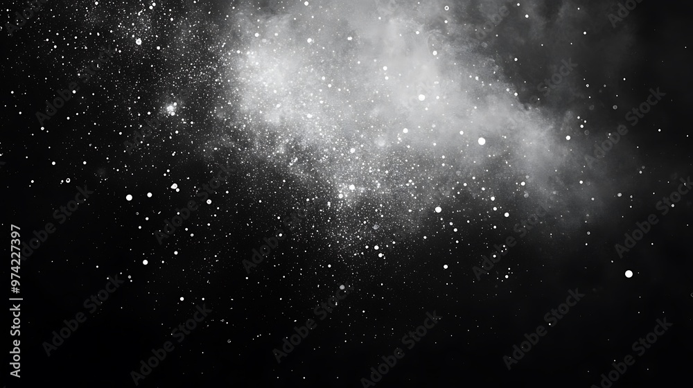 Fototapeta premium Abstract Black and White Bokeh Background