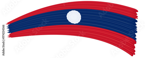 laos flag with paint strokes Free Download laos flag with paint strokes - GFXLoad