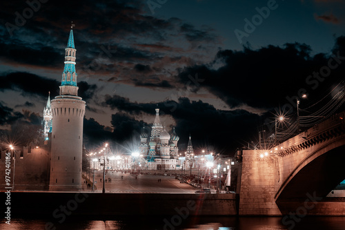 Photography Beautiful city landscape at night