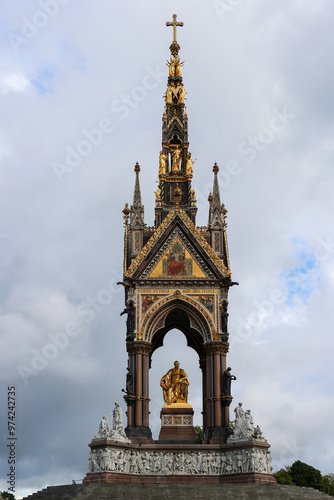 Gothic style memorial dedicated to Prince Albert and inaugurated 11 years after his death. photo