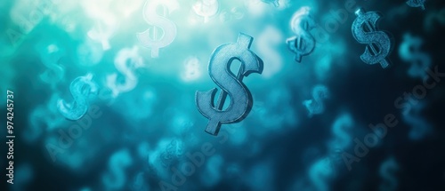 Background with abstract currency symbols like $, ‚¬, and Â¥, layered lightly over a soft blue gradient