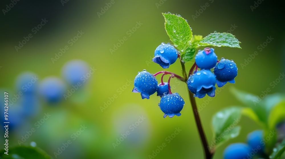 leaves dotted with water drops, backdrop softly blurred leaves dotted with water drops, backdrop softly blurred