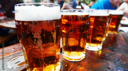 People enjoying the beer together
