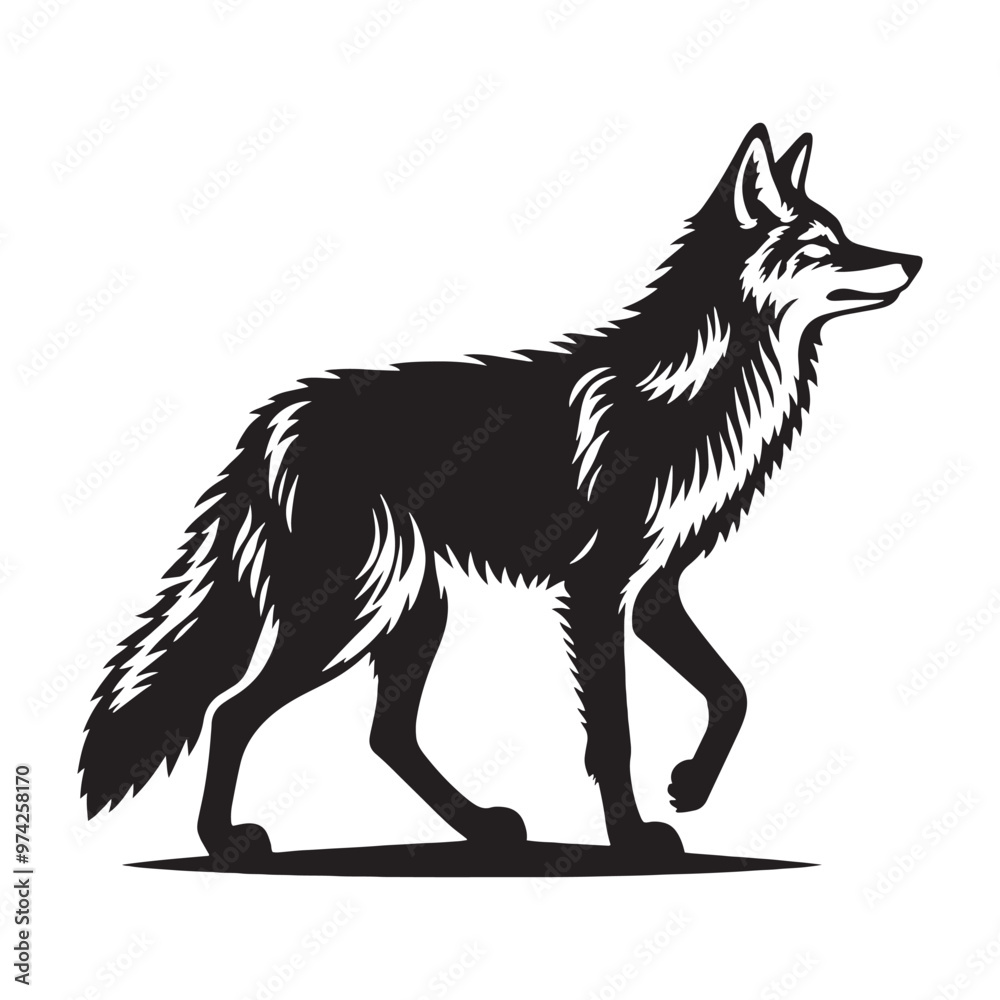 Stylish coyote silhouette for creative projects and applications - Coyote black vector
Stylish coyote silhouette for creative projects and applications - Coyote black vector