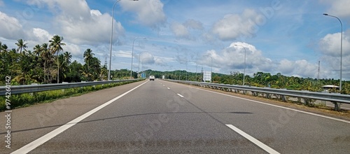Bilde på lerret Sri Lanka expressway without traffic jam
