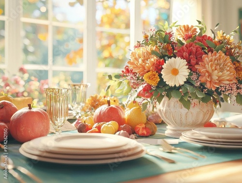 Wallpaper Mural Thanksgiving celebration with a gratitude theme, where guests exchange thankyou cards The thoughtful, heartwarming tradition highlights the importance of expressing appreciation Torontodigital.ca