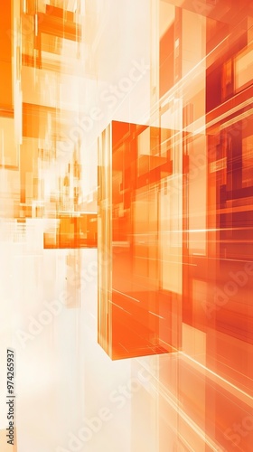 an abstract light tangerine abstract background with squares on it, in the style of intersecting planes
