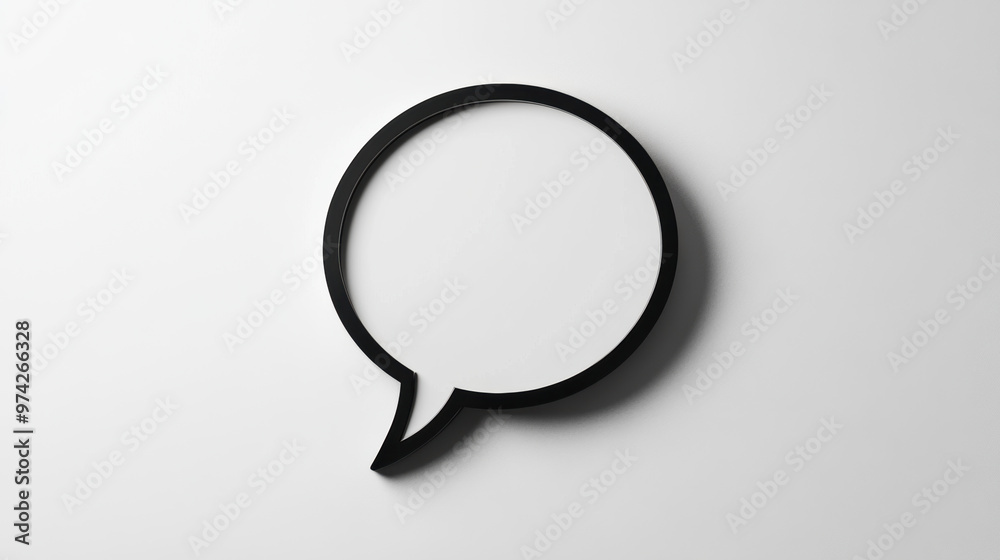 Black Speech Bubble. Black Speech Bubble.