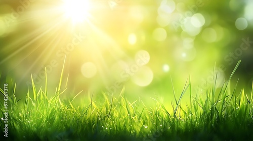 Sunlight Through Green Leaves