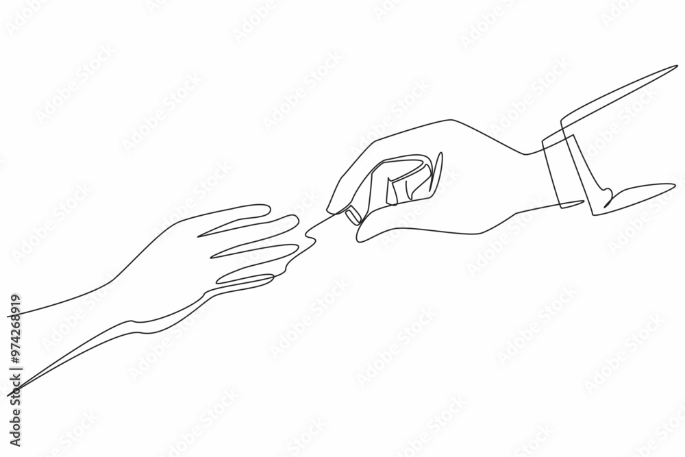 Obraz premium Single Line Drawing 26 Juli-7.eps