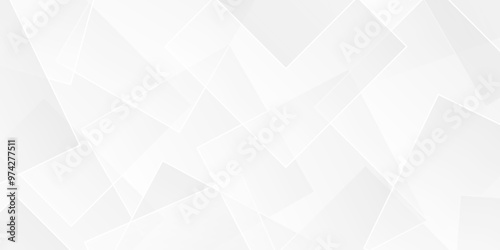 Vector paper wave technology smooth carve blank white gradient abstract background with lines light triangle texture background. geometric white empty square creative diamond concept wall web design.