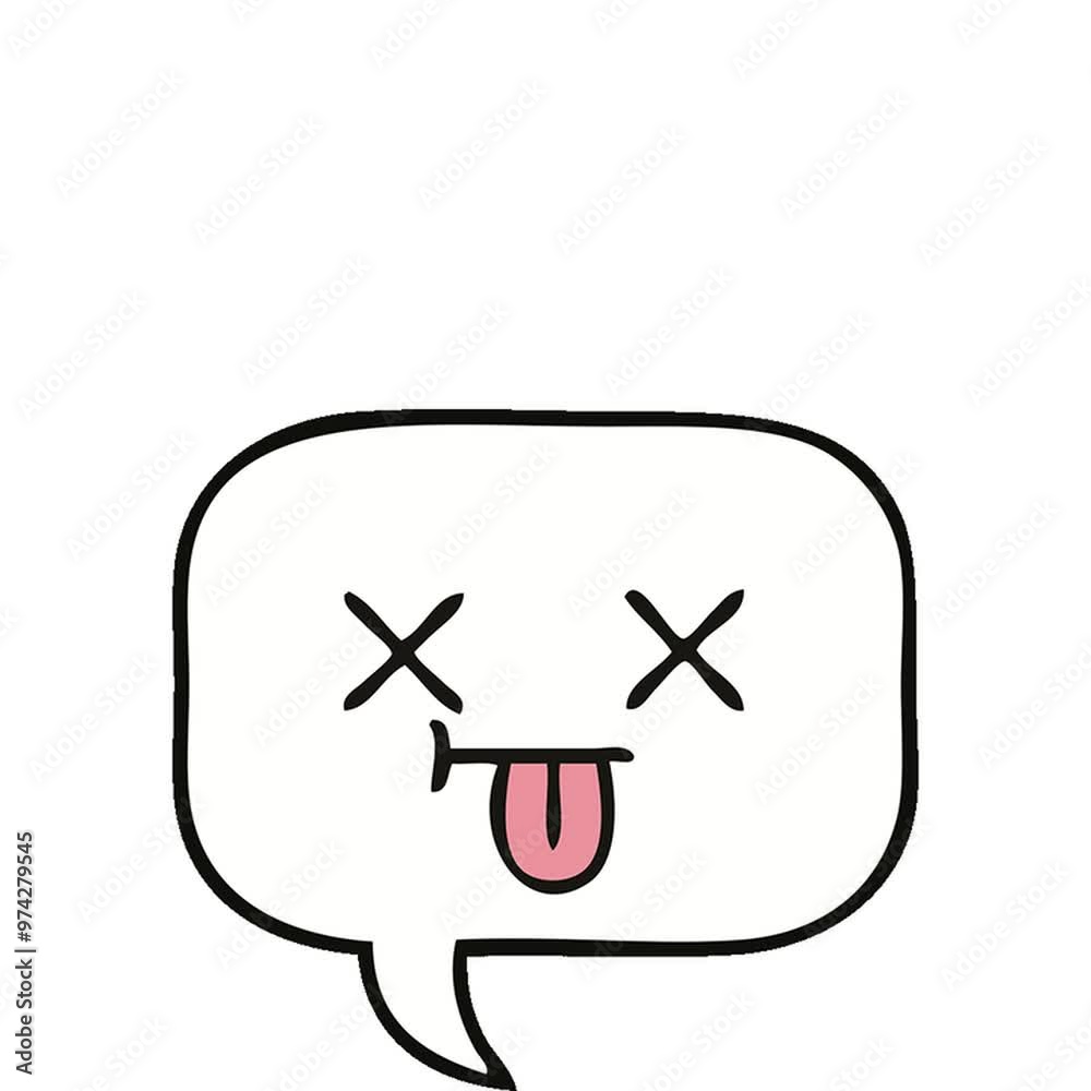 cute cartoon of a speech bubble cute cartoon of a speech bubble