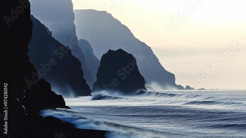 Coastal Cliffs at Dawn photo