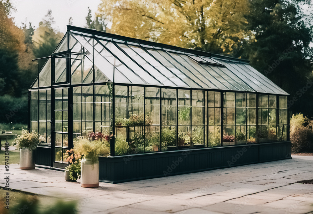 greenhouse with plants greenhouse with plants