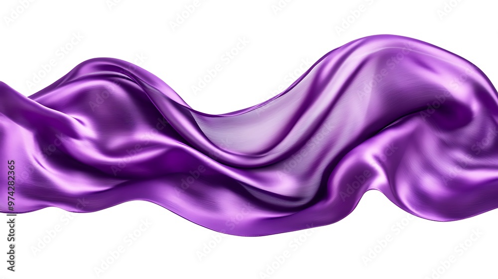 Purple Fabric Flowing Purple Fabric Flowing