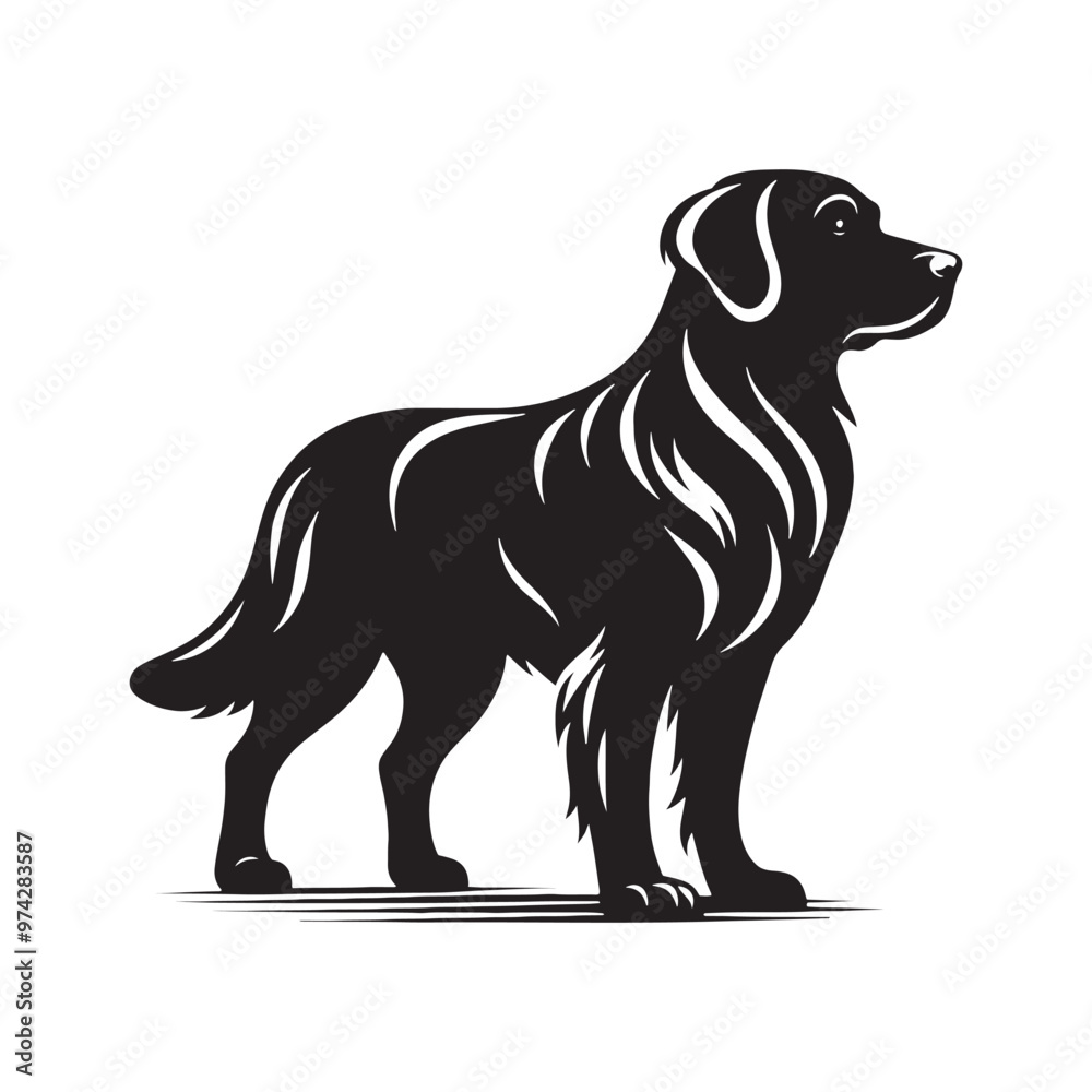 Detailed dog silhouette for versatile design purposes - Dog illustration - minimallest dog vector
Detailed dog silhouette for versatile design purposes - Dog illustration - minimallest dog vector