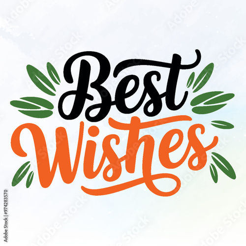 Best whishes lettering