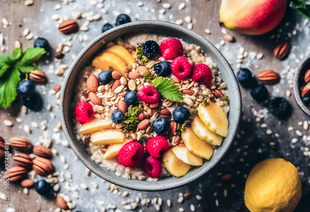 porridge with fruits porridge with fruits