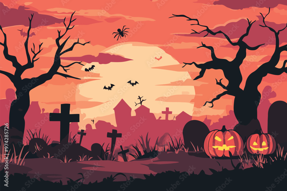 halloween background with castle halloween background with castle