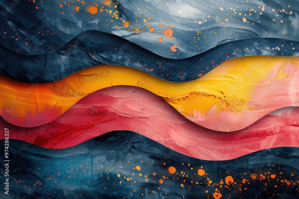 Obraz premium abstract background in colors and patterns for World Mental Health Day