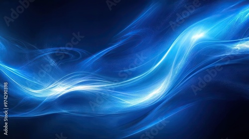 Elegant blue abstract with a glowing shimmer effect, ideal for use in corporate presentations, banners,
