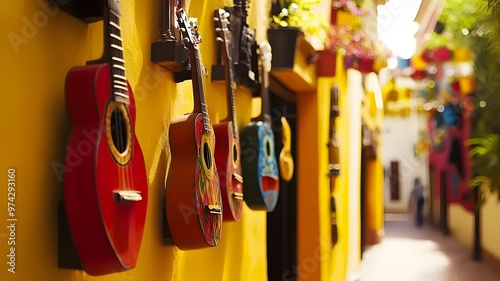 Spanish Heritage: Musical instrument street decor