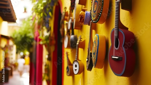 Spanish Heritage: Musical instrument street decor