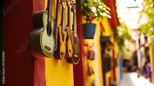 Spanish Heritage: Musical instrument street decor