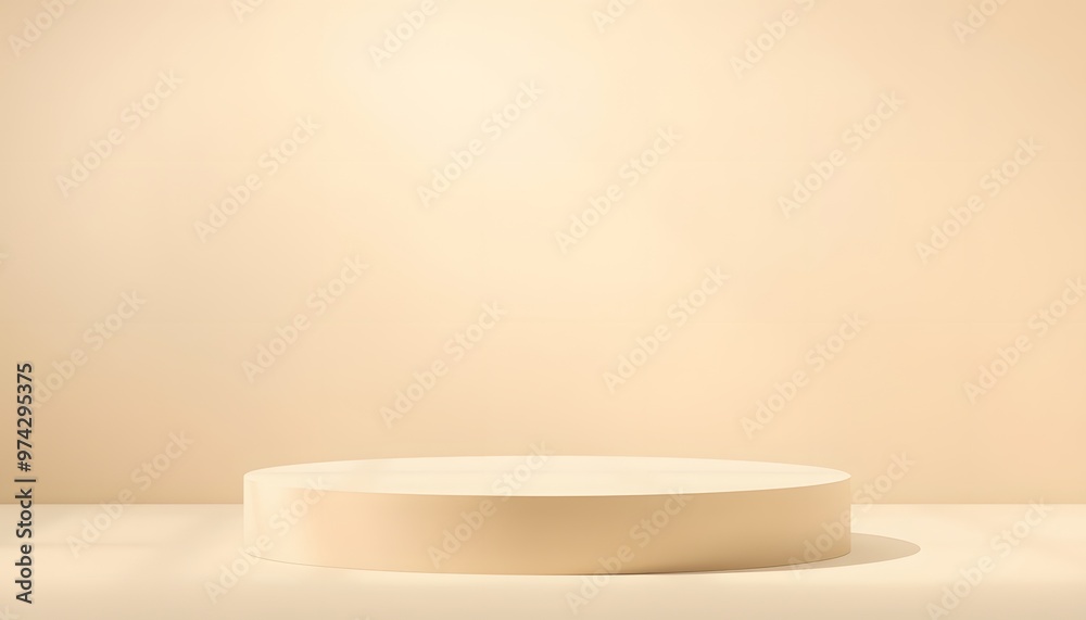Minimalist Beige Abstract Podium Display Background Minimalist Beige Abstract Podium Display Background