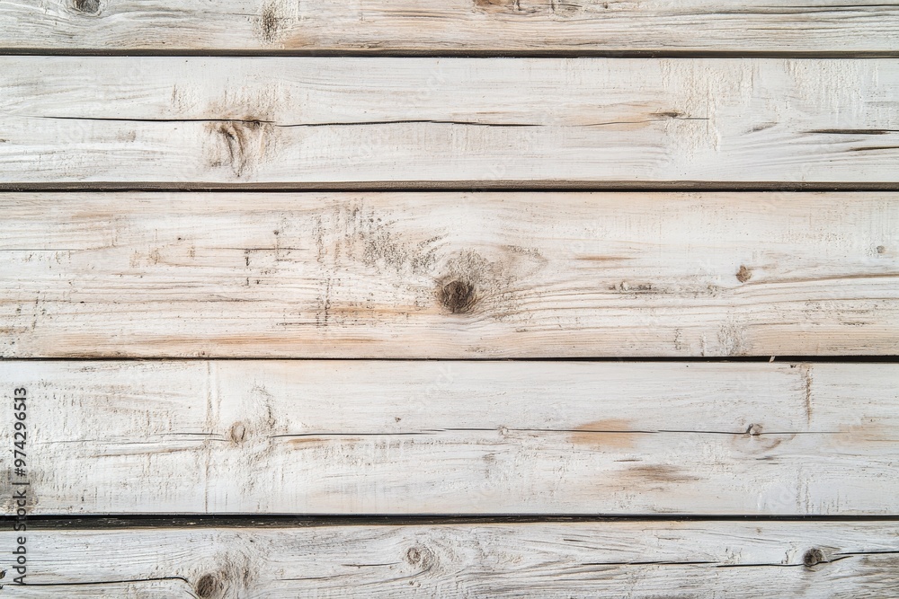 Whitewashed Wooden Planks Whitewashed Wooden Planks