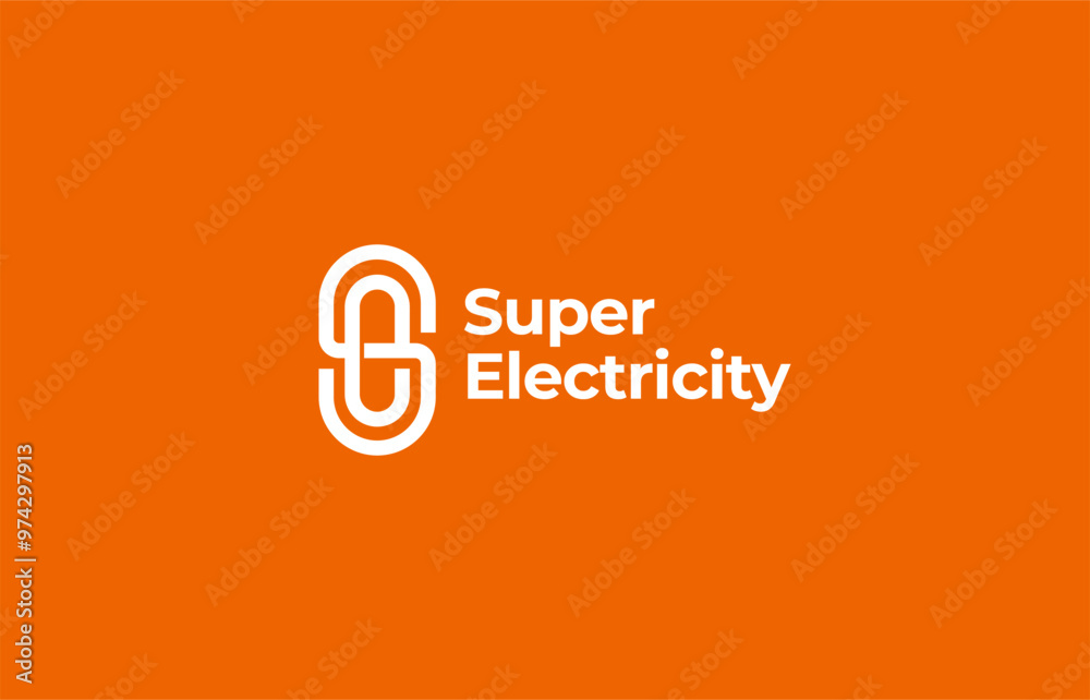 Logo Letter S E in circle shape. Simple, Minimalist and Modern. Editable file