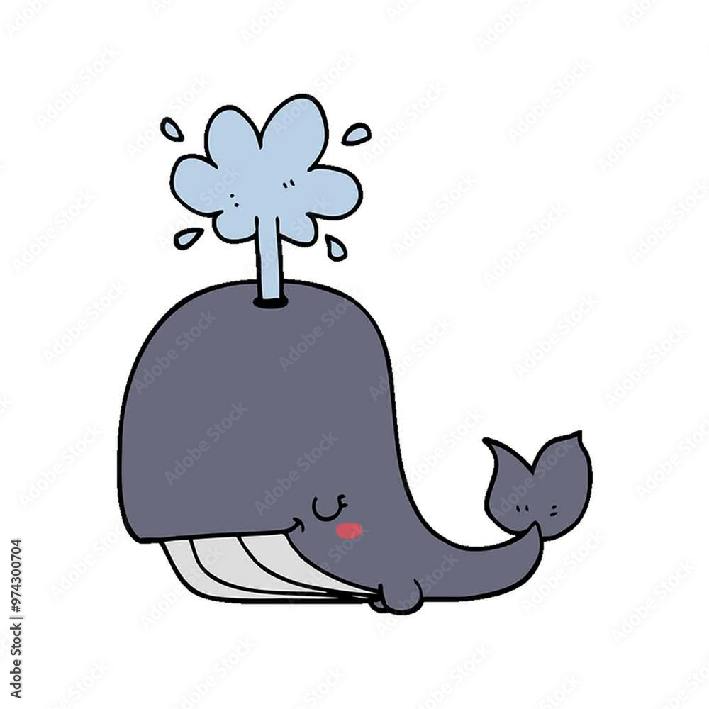 cartoon whale