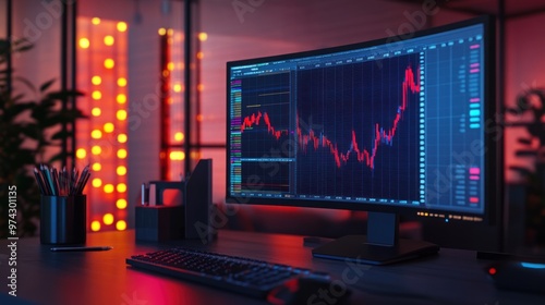 Stock Market Analysis on a Modern Computer Screen