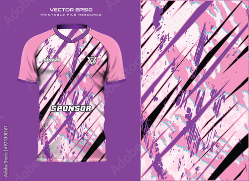 T-shirt jersey design.mockup, sport shirt template design for soccer jersey, football kit. Vector Illustration