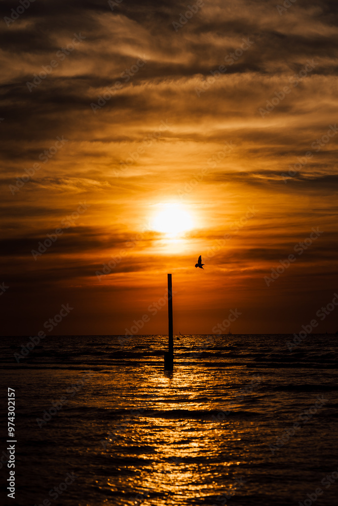 Beautiful Sunsets in Nieuwpoort, Noordzee Beautiful Sunsets in Nieuwpoort, Noordzee