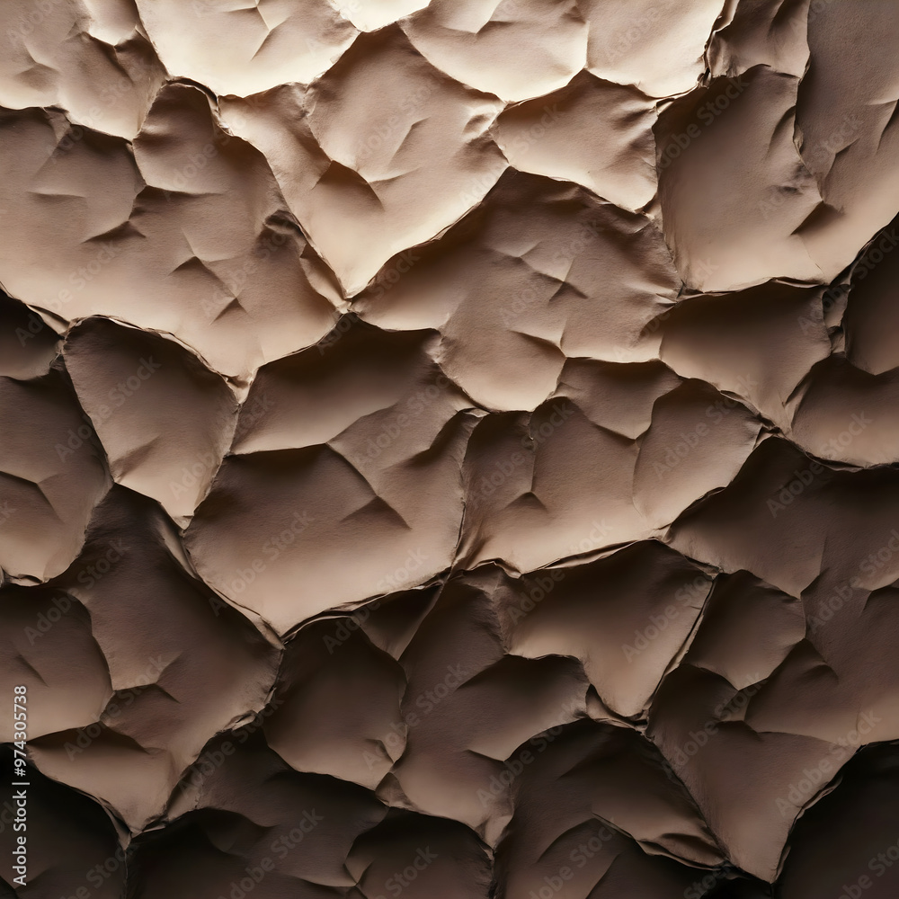 Abstract and textured crumpled brown paper Abstract and textured crumpled brown paper