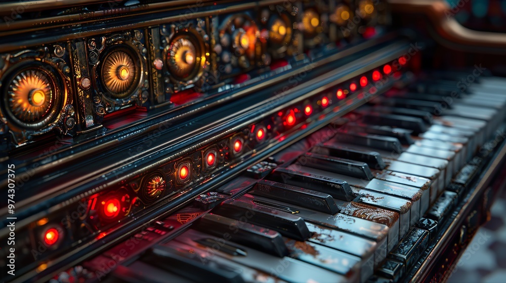 Steampunk Piano: A Futuristic Musical Instrument Steampunk Piano: A Futuristic Musical Instrument