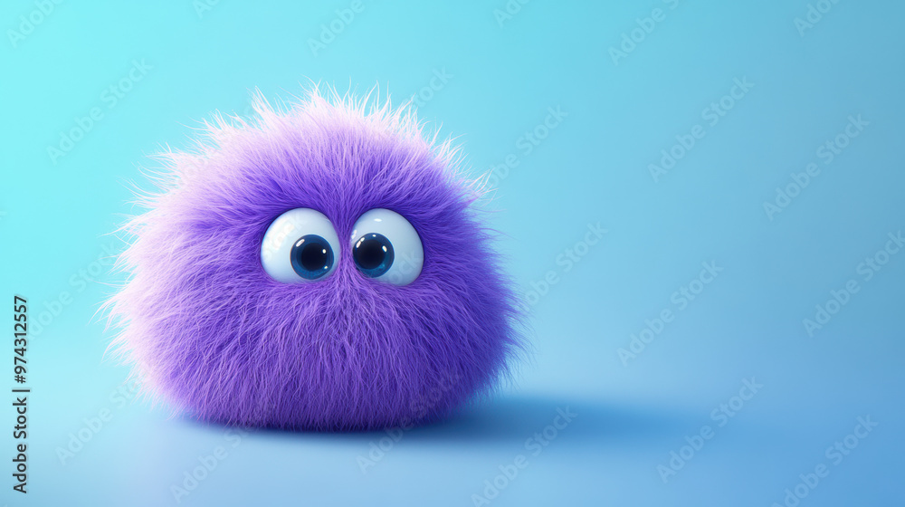 Fluffy Purple Monster. Fluffy Purple Monster.
